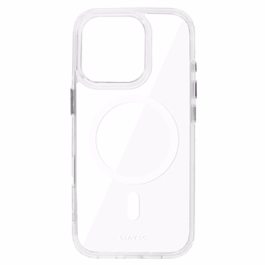 Liavec Glossy Magsafe Kirkas Suojakuori iPhone 16 Pro Max:lle valkoinen
