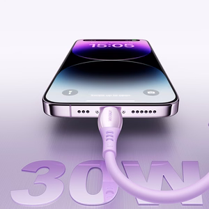 Joyroom S-A59 Vibrant Series 30W USB-C - Lightning Kaapeli 1,2m - violetti