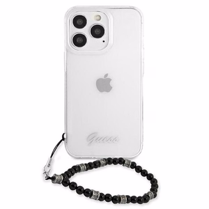 Guess GUHCP13XKPSBK iPhone 13 Pro Max 6.7" läpinäkyvä kovakotelo Musta Pearl