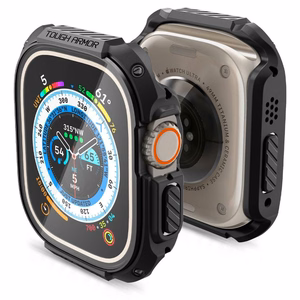 Spigen Tough Armor suojakuori mallille Apple Watch Ultra 49 mm, musta