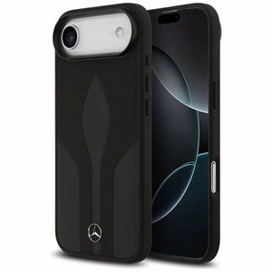 Mercedes Leather The Move MagSafe -suojakuori iPhone 17 Air - musta