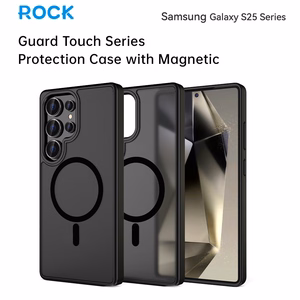 Rock Guard Touch Matt Series magneettinen suojakuori Samsung Galaxy S25:lle harmaa