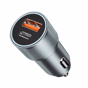 Car charger  Bwoo (CC73) (1xUSB; 1xUSB-C; 38W) black