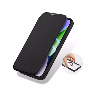 DUX DUCIS lompakkokuori SKIN X PRO MagSafe-yhteensopiva iPhone 15 Plus:lle - musta