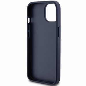 Guess 4G Triangle Metal Logo suojakuori iPhone 15 Plus / 14 Plus:lle - sininen