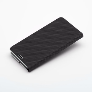 Flip-suojakuori Samsung A10:lle Luna Book Carbon musta