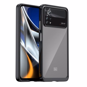 Outer Space Kotelo Xiaomi Poco X4 Pro 5G kansi joustava kehys musta