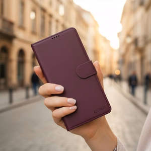 Tech-Protect Wallet -suojakuori Samsung Galaxy S26 Ultralle - viininpunainen
