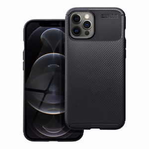 Suojakuori iPhone 12 PRO MAX:lle Carbon Premium musta
