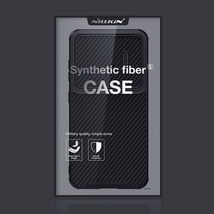 Nillkin Synthetic Fiber S suojakuori Samsung Galaxy S23+:lle kameransuojalla musta