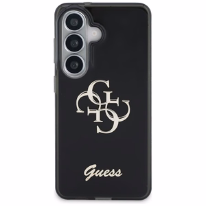 Guess Suojakuori IML Big Metal 4G Script Samsung Galaxy S26 -puhelimelle musta