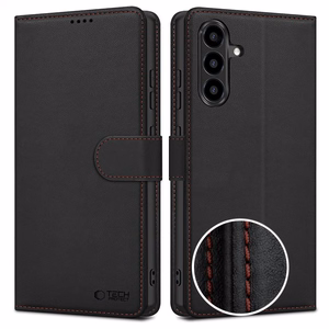 Tech-Protect Wallet suojakuori Samsung Galaxy A57 5G:lle musta ja punainen