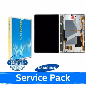 LCD-näyttö Samsung X910 / X916 Tab S9 Ultra musta (Service Pack)