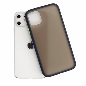 Vennus Color Button Bumper Samsung Galaxy S21 Plus:lle laivastonsininen