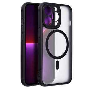 Suojakuori iPhone 13 PRO:lle Full Matte Mag Cover yhteensopiva MagSafe musta