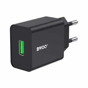 BWOO seinälaturi CDA249 5V 2,4A USB-A, musta