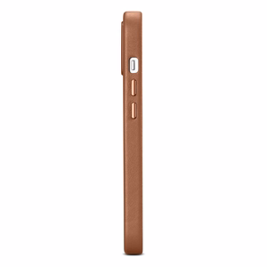 iCarer Kotelo Nahkakotelo Suojus iPhone 14 Plus ruskea (MagSafe-yhteensopiva)