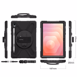Crong Defender Plus - Kestävä suojakuori Samsung Galaxy Tab S11 11" (musta)