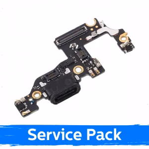 Latausportti yhteensopiva Huawei P10 flex-kaapelilla / hopeinen (Service Pack)