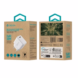 Devia seinälaturi GRS EA457 GaN PD 30W 1x USB-C valkoinen