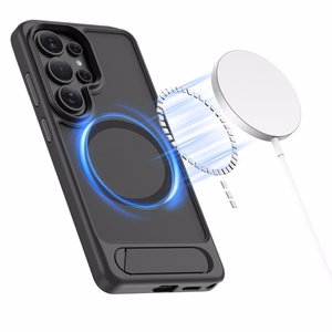 Tech-Protect MagRack MagSafe suojakuori Samsung Galaxy S26 Ultra:lle matta musta