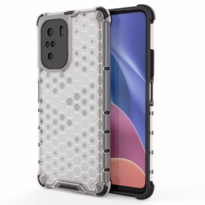 Honeycomb Asia panssari kansi TPU puskuri Xiaomi Redmi K40 Pro + / K40 Pro / K40 / K40 / Poco F3 läpinäkyvää