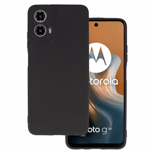 Back Case Matt Suojakuori Motorola Moto G34 5G:lle - musta