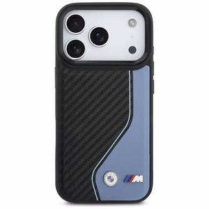 BMW M Carbon Logo MagSafe Suojakuori iPhone 17 Prolle - sininen