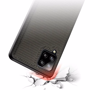 Dux Ducis Fino kotelo päällystetty nylon materiaali Samsung Galaxy A42 5G vihreä
