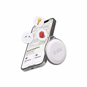 SBS Track My Circle vedenpitävä IP65-paikannin, yhteensopiva Apple Find My -palvelun kanssa - valkoinen
