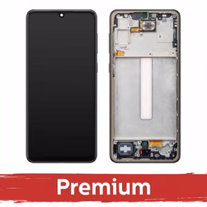 LCD Näyttö yhteensopiva Samsung A336 A33 5G kehyksellä / Musta / OEM