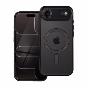 Suojakuori iPhone 17 AIR:lle Electro Mag Cover yhteensopiva MagSafen kanssa musta