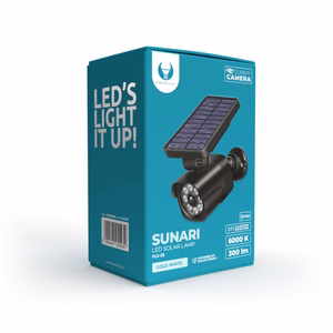 Forever Light Aurinkokenno LED-lamppu SUNARI FLS-25 SMD PIR teekamera 4W 300lm 6000K 1500mAh Li-Ion