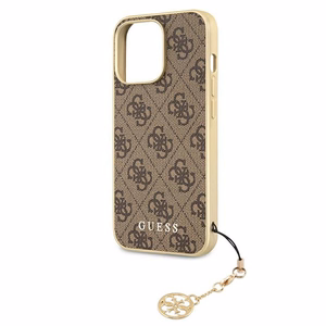 Guess 4G Charms Collection -kovakuori iPhone 13 Pro / 13 6.1" ruskea