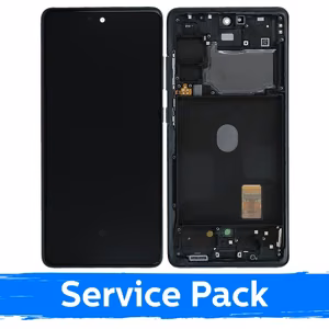 LCD-näyttö yhteensopiva Samsung F731 Z Flip5 (SISÄINEN) kehyksellä / Graphite / (Service Pack) +AKKU MUKANA