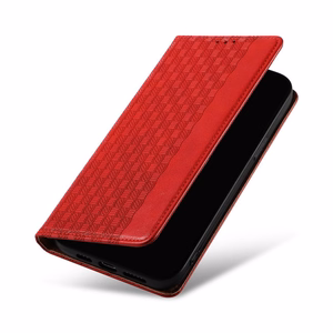 Magneetti hihna Kotelo iPhone 14 Pro Kotelo Flip lompakko Mini Lanyard jalusta Punainen