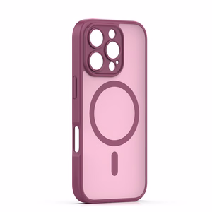 Mag Matt case for iPhone 16 Pro 6,3" maroon camera protection