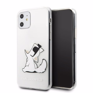 Karl Lagerfeld Choupette Fun iPhone 11 / Xr Suojakuori - Läpinäkyvä