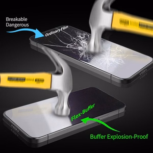 Bestsuit Flex-Buffer Hybrid Glass 5D with antibacterial Biomaster coating for Apple iPhone 13 mini BLACK