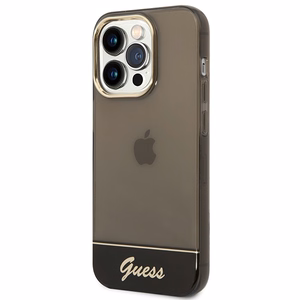 Guess GUHCP14LHGCOK iPhone 14 Pro 6.1 "musta / musta kovakotelo läpikuultava
