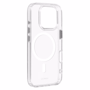 Liavec Glossy Magsafe Kirkas Suojakuori iPhone 16 Pro Max:lle valkoinen