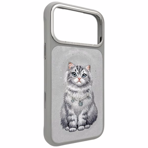 Nimmy Lucky Fashion Cat MagSafe Suojakuori iPhone 17 Pro - Harmaa