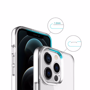 Hybrid Crystal suojakuori iPhone 16 Pro Max 6,9 läpinäkyvä iso reikä