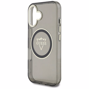 Guess Hardcase MagSafe IML Metal Mountain Logo Suojakuori iPhone 16 6,1":lle - musta