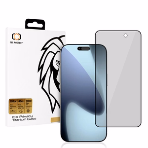 Karkaistu lasi Tel Protect 10X Privacy Titanium iPhone 17 Pro Max:lle