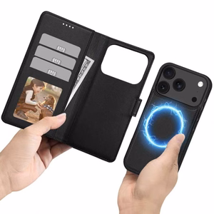 Tech-Protect Wallet MagSafe Suojakuori iPhone 17 Pro:lle - Matta Musta