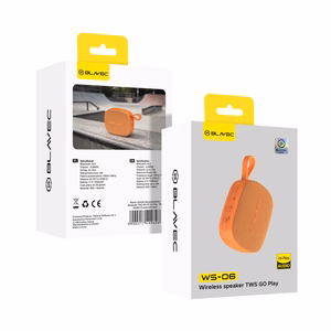 Blavec Kannettava Bluetooth Kaiutin TWS WS-06 Go Play - 6W (WS06-O) kosminen oranssi
