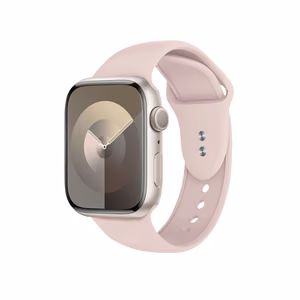Crong Liquid ranneke Apple Watch 38 / 40 / 41 / 42 mm -kellolle, hiekanvaaleanpunainen