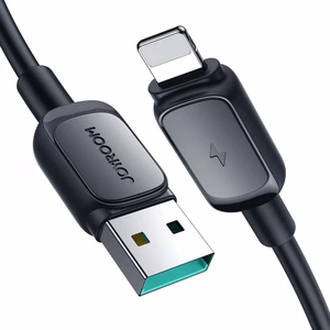 Joyroom Multi-Color Series A14 Lightning / USB-A 2,4A 1,2 m Kaapeli - musta