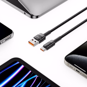 Tech-Protect UltraBoost Evo USB-C / USB-A kaapeli 100W 5A 1m - musta